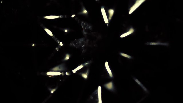 Blurry glass reflection