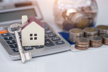 Home savings money,Home concept,Home savings