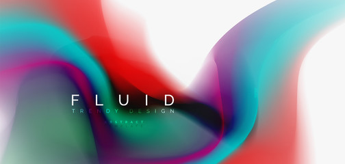Fluid flowing wave abstract background