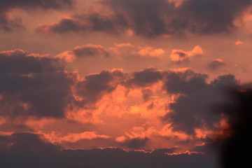 Gorgeous twilight sky and cloud at morning background image