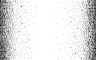 Abstract squares geometric background with copy space on the center. Pixel and mosaic vector illustration