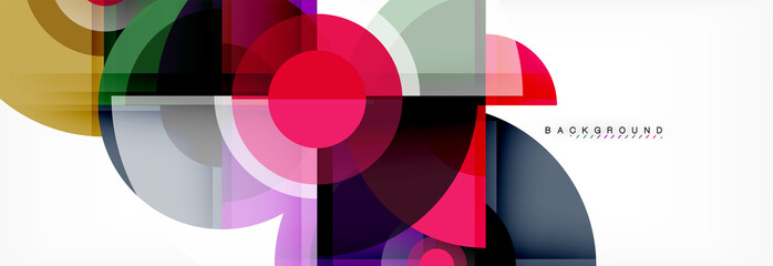 Fototapeta premium Circle abstract background