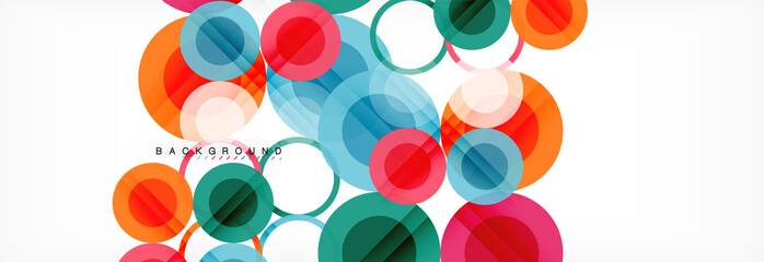 Circle composition abstract background