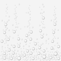 Fizzing air bubbles on background. Underwater oxygen texture of water or drink. Fizzy bubbles in soda water, champagne, sparkling wine, lemonade, aquarium, sea, ocean.
