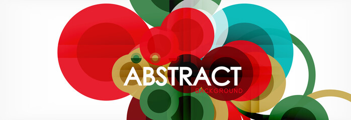 Circle composition abstract background