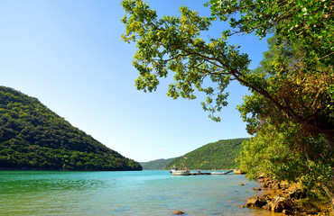 Obraz premium Limski Fjord in Istria. Adriatic Sea,Croatia.