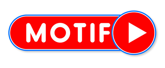 Motif - white text written on a red banner on white background