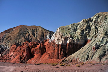 The unique landscapes of the Moon Valley Atacama Desert. Chile.