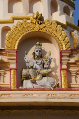 Fototapeta na wymiar Idol of Lord Shiva, Located at the Papnash Temple, Bidar, Karnataka