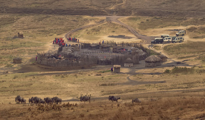 Arrival in masai town