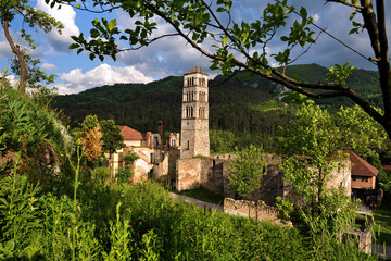 Fototapeta premium Lukasturm in Jajce, Bosnien
