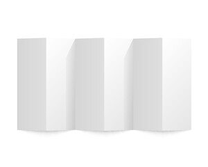 Folded paper on a white background. Vector illustration