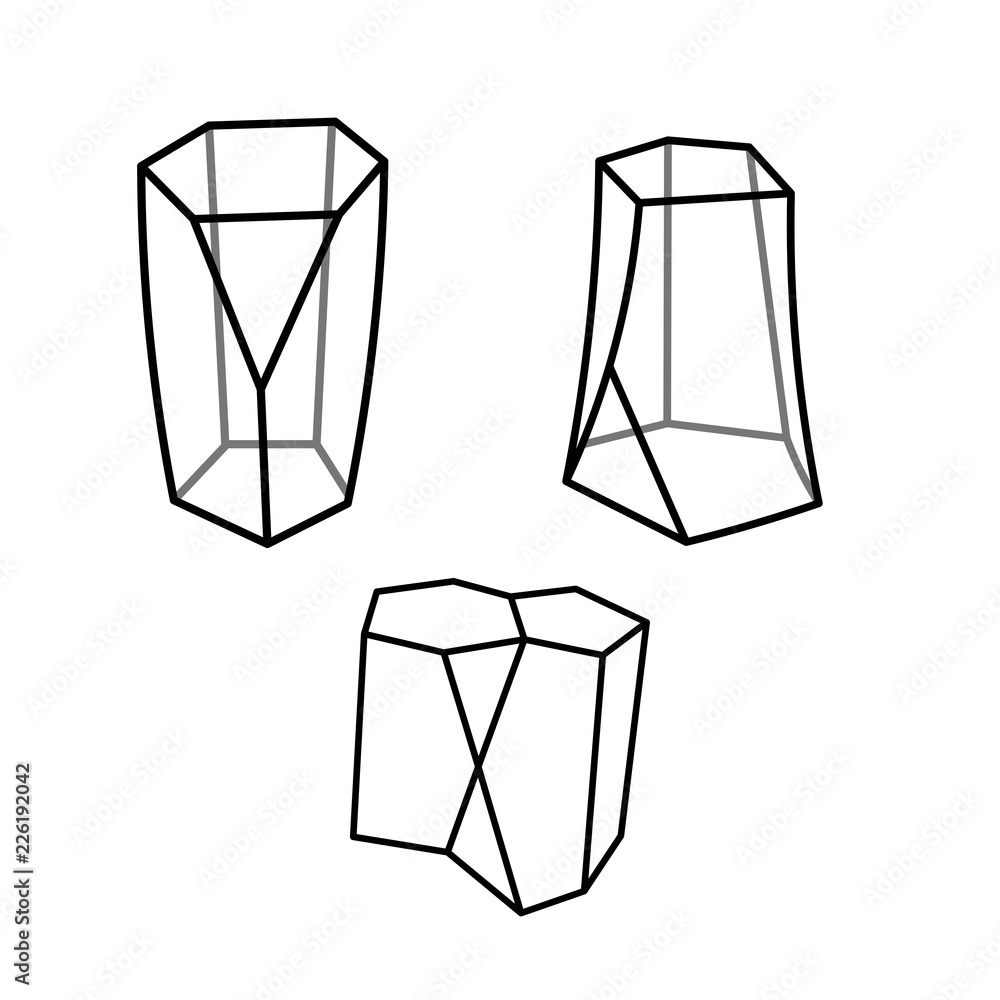 Poster scutoid vector icon, symbol. simple illustration, flat design for web or mobile app