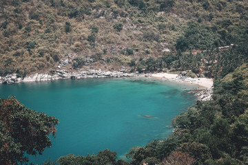Obraz premium Beautiful view of the clean sea lagoon in Thailand on the island of Phuket