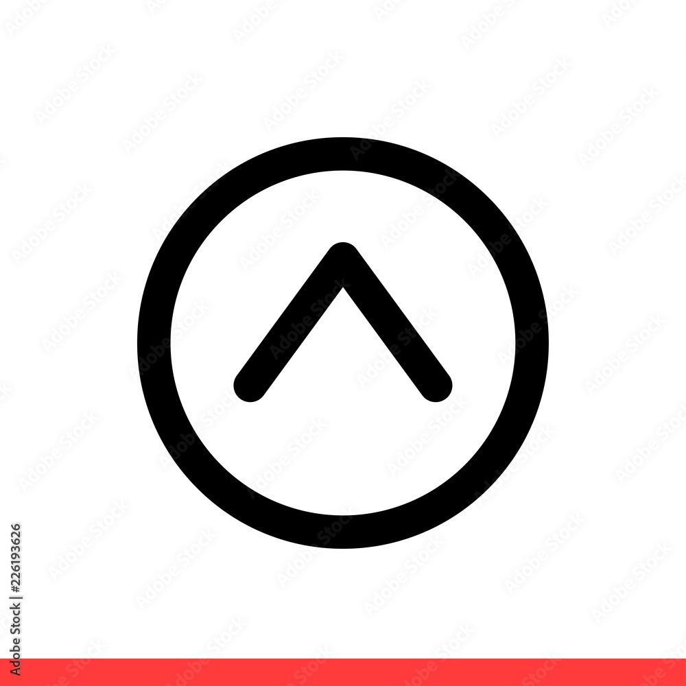 Poster up arrow vector icon, upload symbol. simple, flat design for web or mobile app