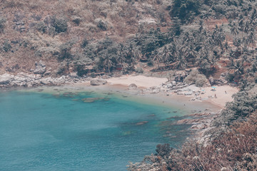 Beautiful view of the clean sea lagoon in Thailand on the island of Phuket