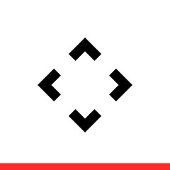 Camera control vector icon, remote symbol. Simple, flat design for web or mobile app