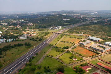Fototapeta na wymiar Aerial view Pretoria, Gauteng