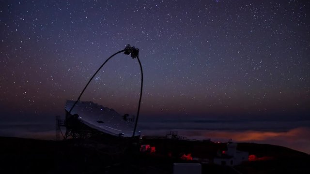 Sterne im Spiegelteleskop auf La Palma