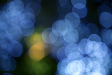 Blurry background image of defocused colorful lights at night