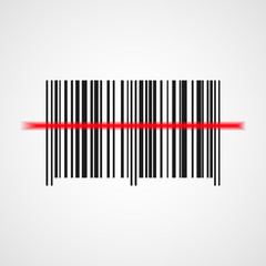 Barcode icon. Vector illustration.