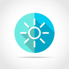 Sun icon. Vector illustration.