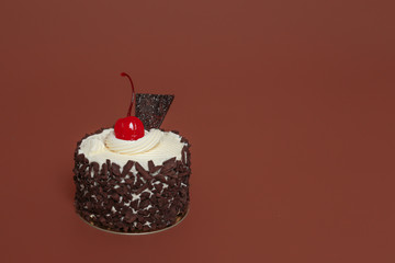 Birthday Cake On Color For Background