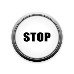 Stop button vector