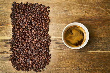 Fototapeta premium Coffee Beans and Coffee