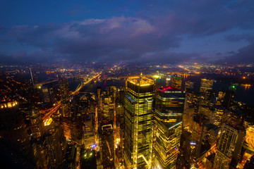 Fototapeta premium New York city ,Midtown Manhattan New York skyline at night
