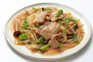 豚肉もやし炒め