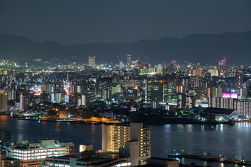 地方都市夜景【福岡県北九州市】