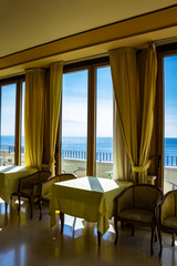Italian restaurant overlooking the sea