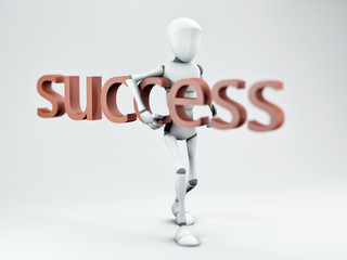 A Successful Business Concept. 3D rendering