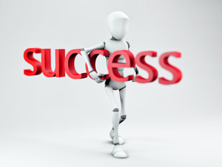 A Successful Business Concept. 3D rendering