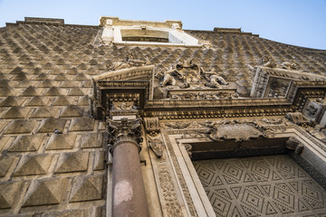 Obraz premium Chiesa del Gesu Nuovo in Naples, Italy