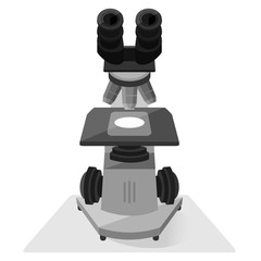 Microscope isolated illustration
