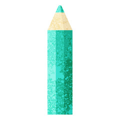 green coloring pencil graphic icon