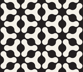 Vector seamless geometric pattern. Simple abstract lines lattice. Repeating elements stylish background