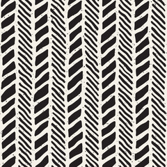 Simple ink geometric pattern. Monochrome black and white strokes background. Hand drawn texture for your design