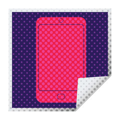 Obraz premium cell phone square peeling sticker