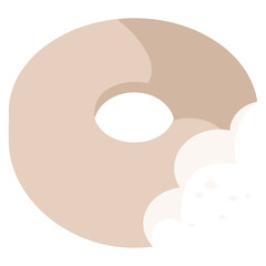 bitten donut graphic icon