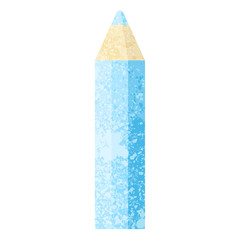 blue coloring pencil graphic icon