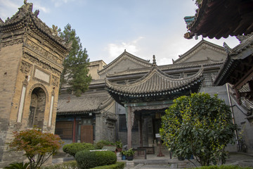 Courtyard and gardens of Great Mosque, Xian, China