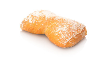 Dinkelbrötchen weiß freigestellt