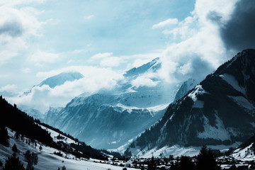 Austrian alps in winter