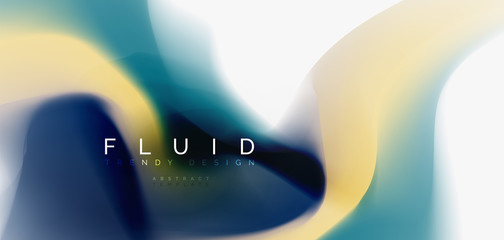 Fluid flowing wave abstract background