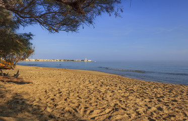The Regional Natural Park Dune Costiere: Torre Canne beach (Apulia)-ITALY-The park covers the territories of Ostuni and Fasano along eight kilometers of coastline. 