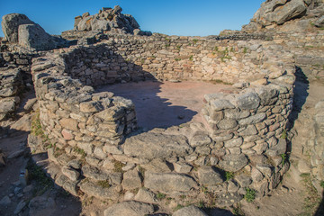 Ancient village on a Rock at the spanish atlantic coast