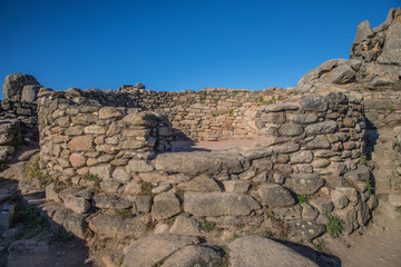 Ancient village on a Rock at the spanish atlantic coast